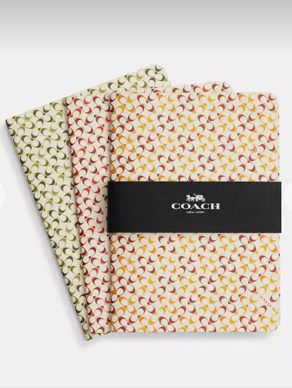 New Coach Notebook Set In Signature